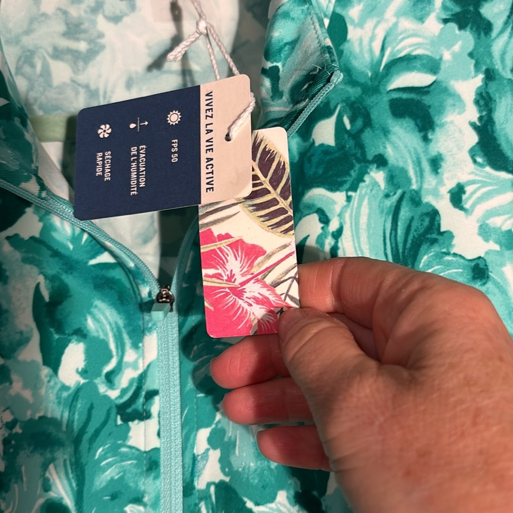 TOMMY BAHAMA Azure Upf 50 Golf Long Sleeve Active Zip Up Jacket - Picture 9 of 15